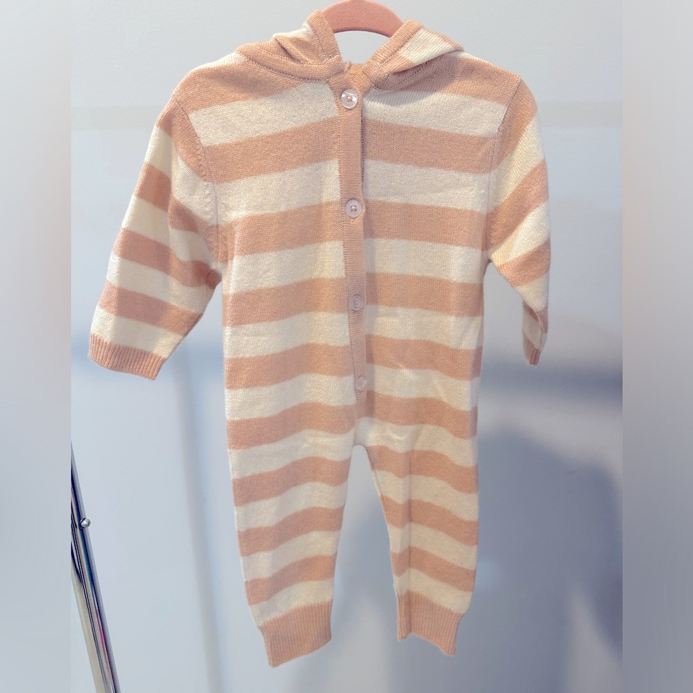 Bella Bliss Cashmere Hooded Onesie